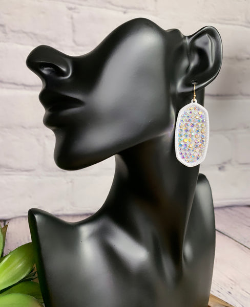 Iridescent Stone Earrings