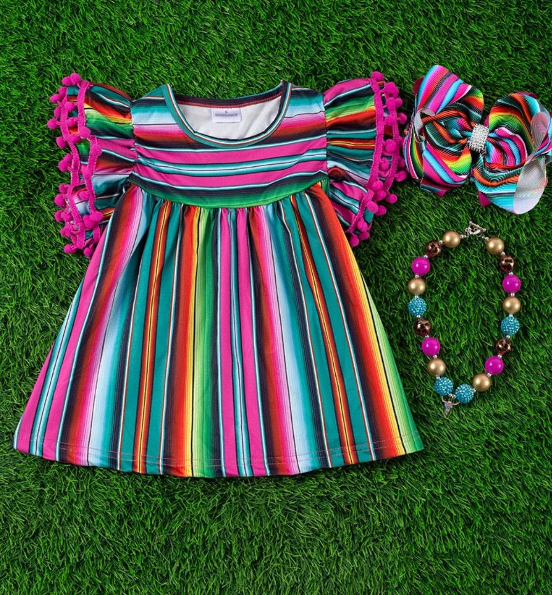 Serape Hot Pink Tunic 