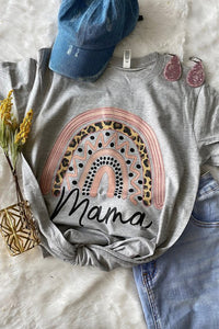 Mama T-shirt *COLOR GREY *True to size on Bella canvas