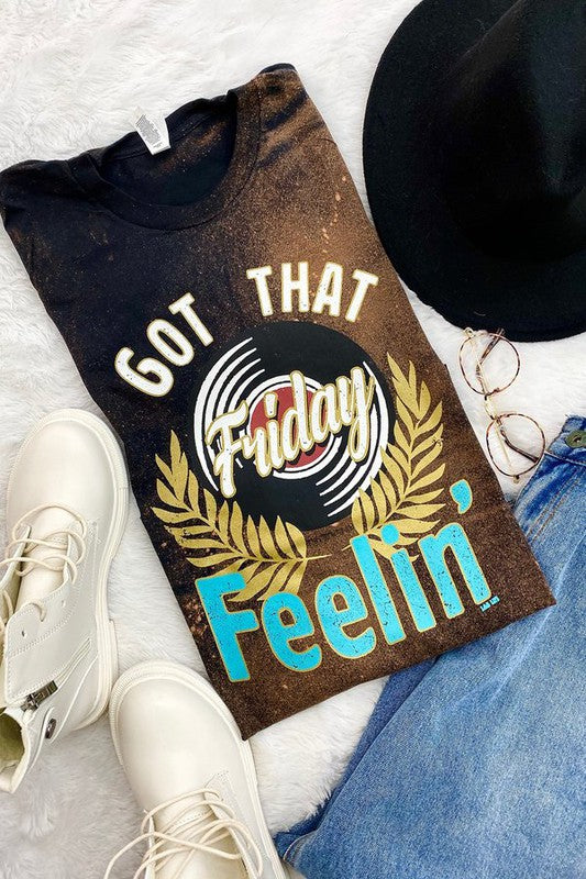 Black Bleached Short Sleeve 