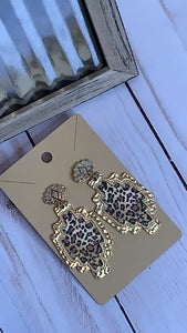 Leopard Earrings   *Lead Compliant 