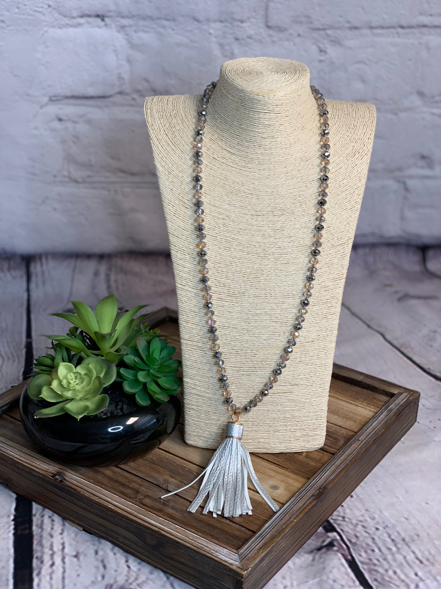 Silver Tassel Necklace