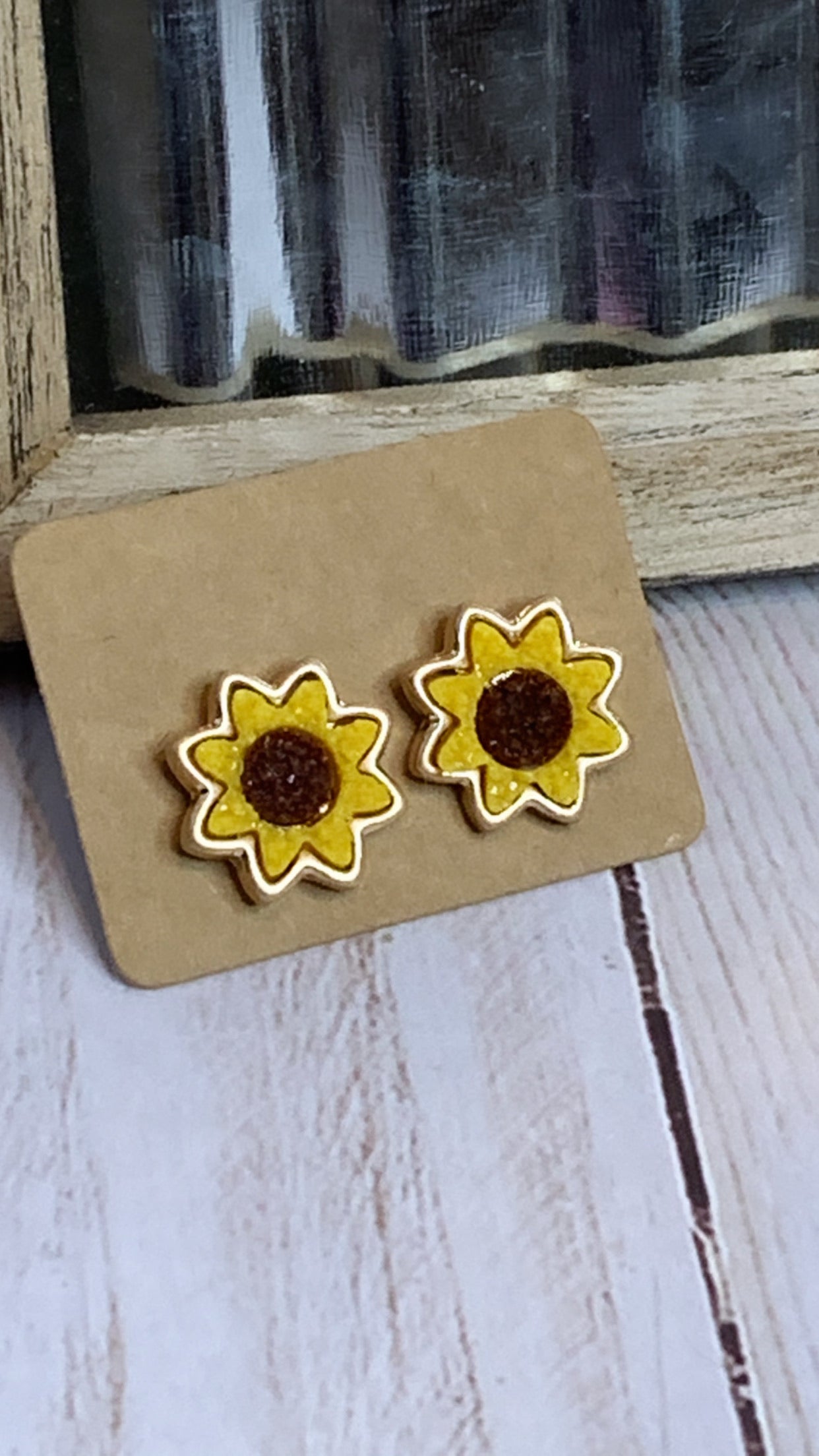 Sunflower Studs   * Lead & Cadmium Compliant 