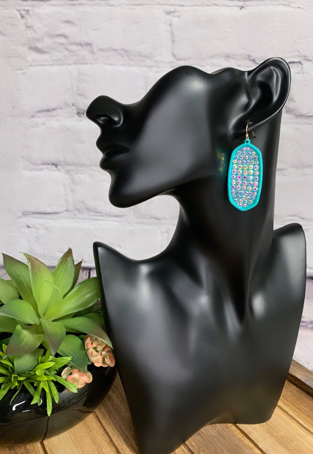 Iridescent Stone Earrings