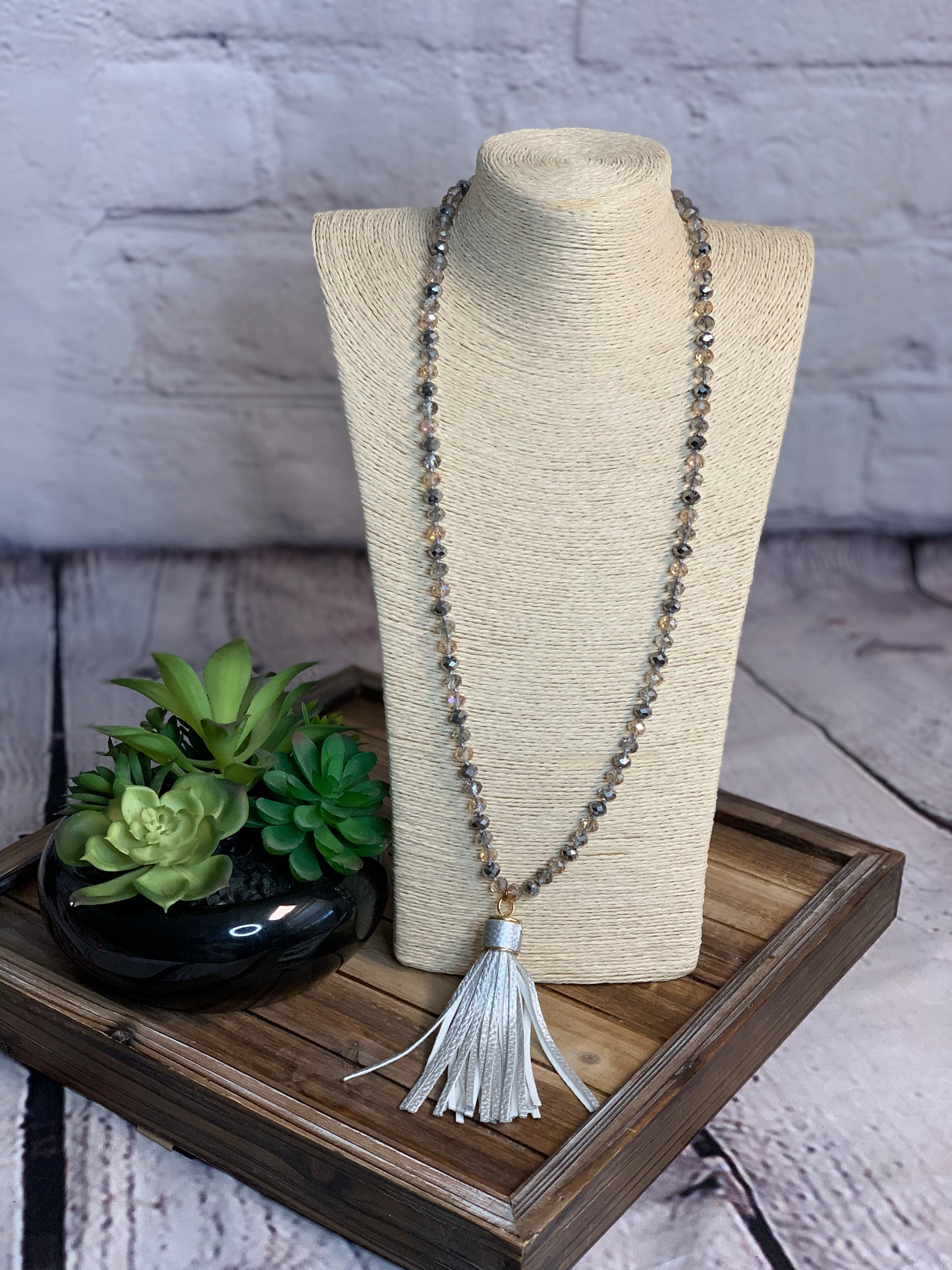 Silver Tassel Necklace