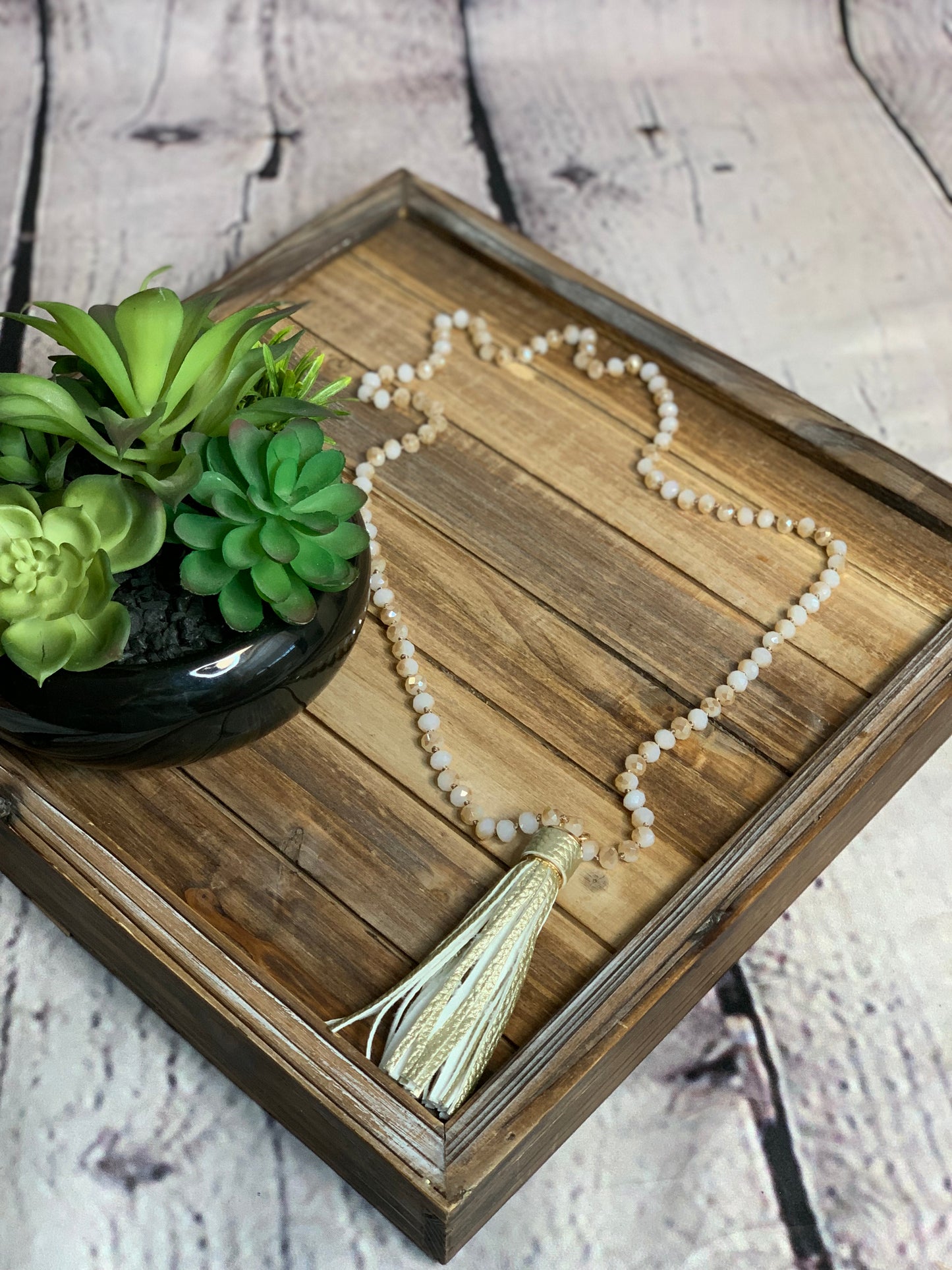 Gold Tassel Necklace