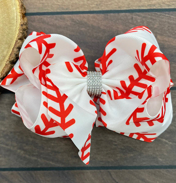 Printed Double Layer Hair Bow