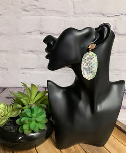 Multi Iridescent Cheetah Earrings