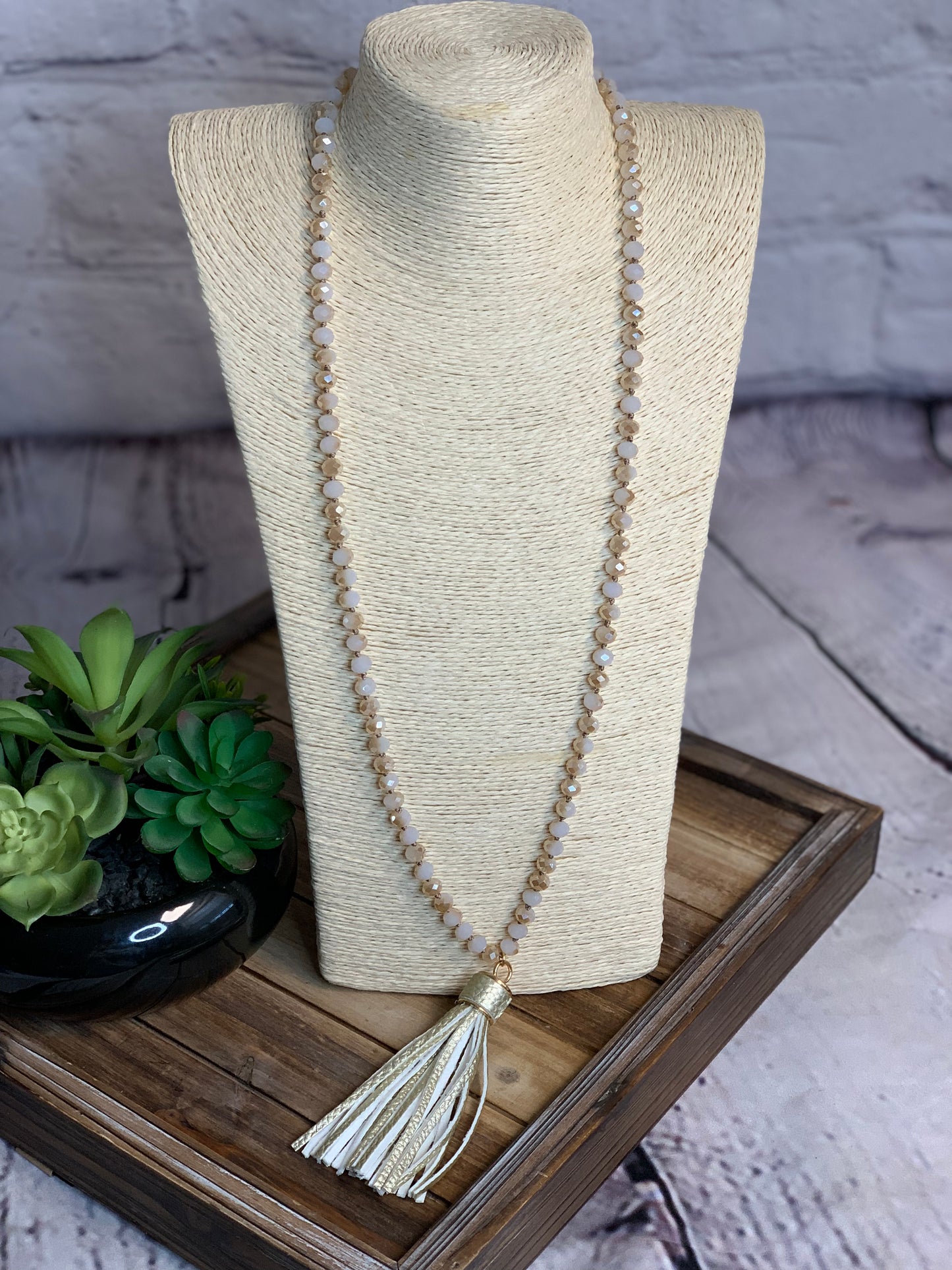 Gold Tassel Necklace