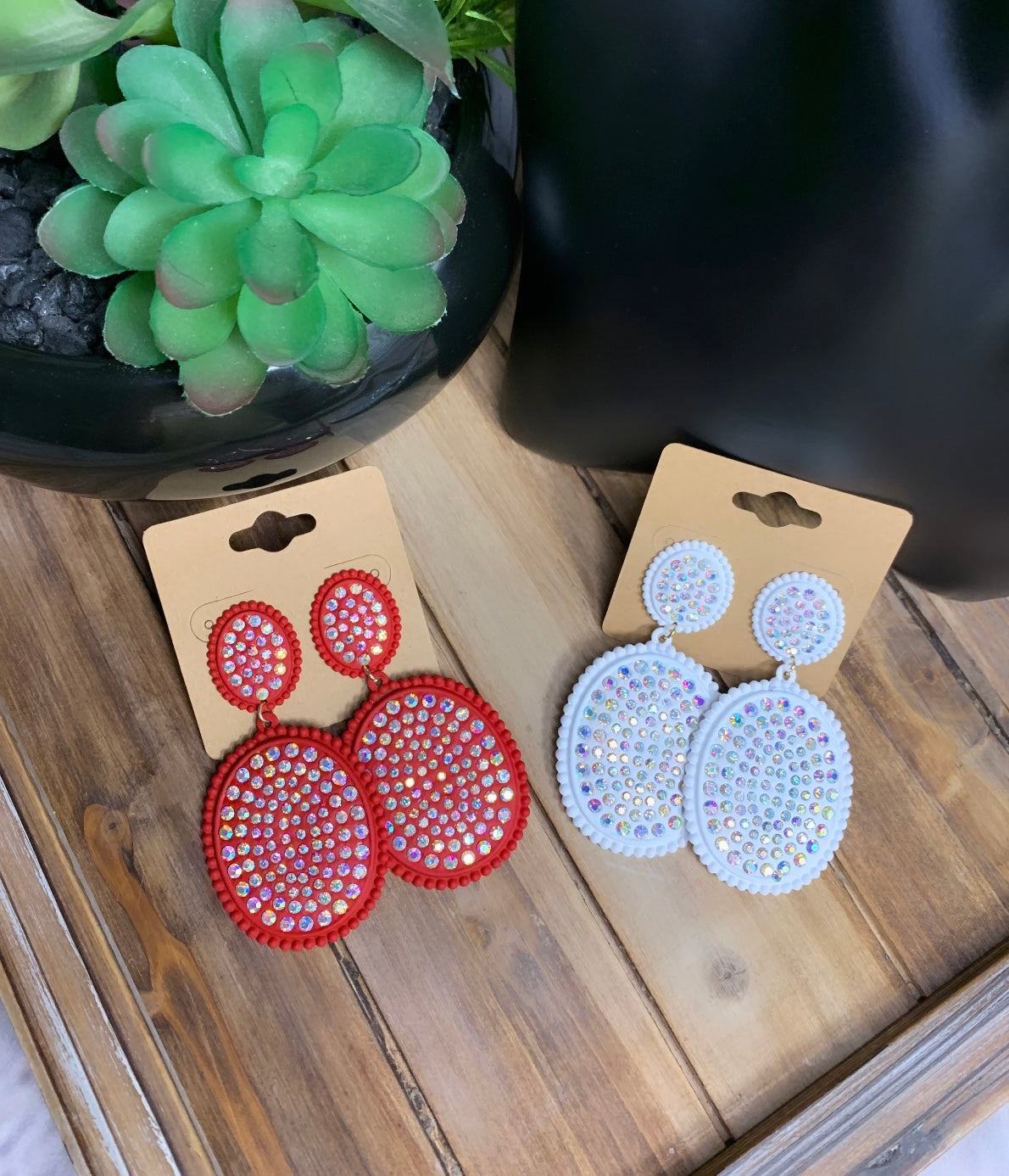 Double Round Earrings