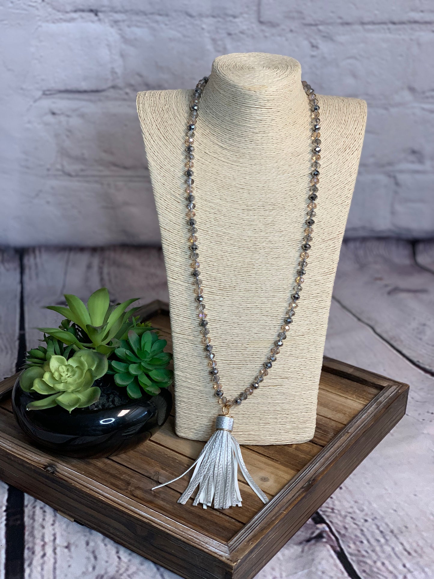 Silver Tassel Necklace