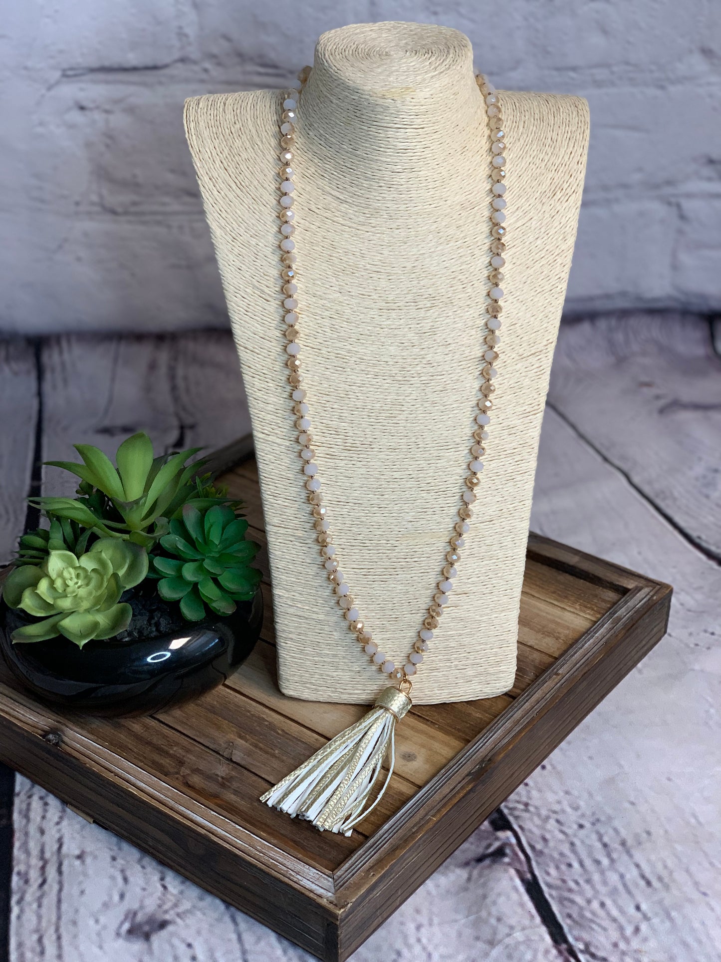 Gold Tassel Necklace